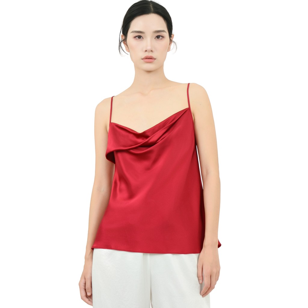 Swing Collar Mulberry Silk Tank Camisole Top