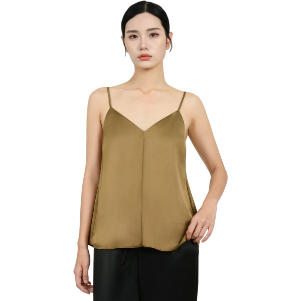 BYMSJIN Silk Cami Tank Top for Women, Luxury Silk Camisole Top
