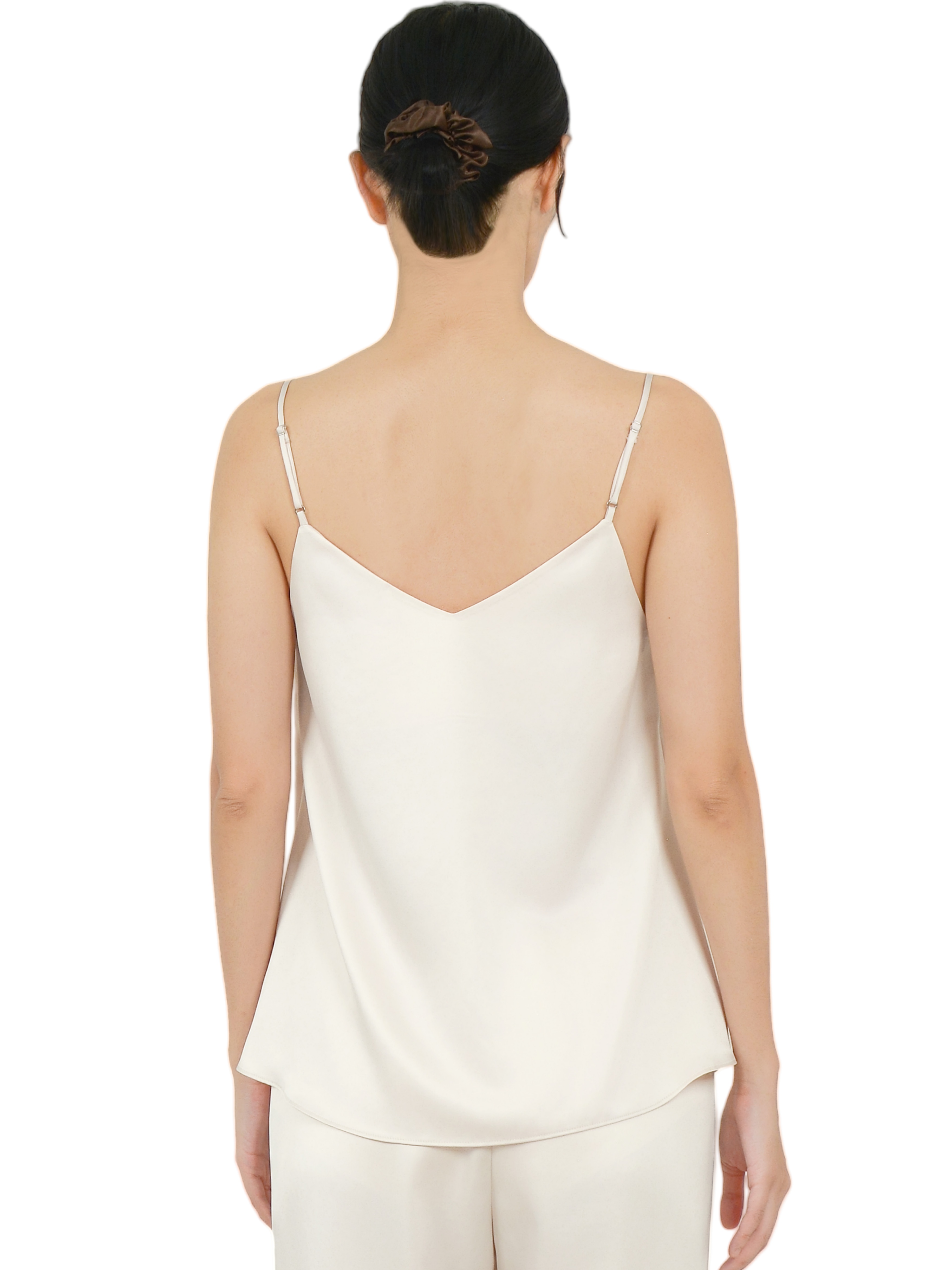 Silk Tank Top for Women, Luxury Silk Camisole Top Pink-Champagne - Image 5