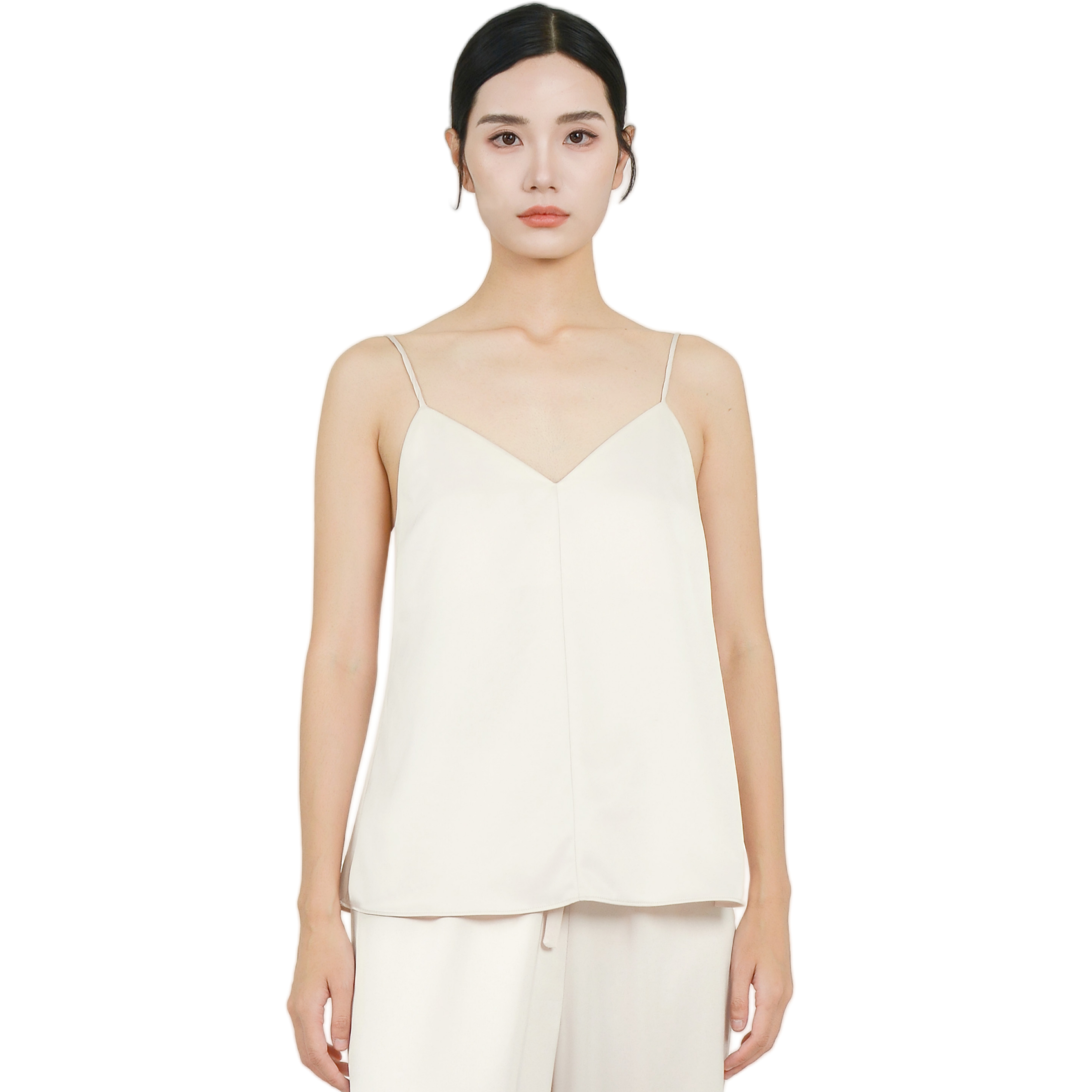 Silk Tank Top for Women, Luxury Silk Camisole Top Pink-Champagne